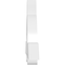 Ekena Millwork Ericson Architectural Grade PVC Gable Bracket, 72"W x 24"H x 4"D x 6"F, 8/12 Pitch GBP072X24X0406ERI00 - alternate 5